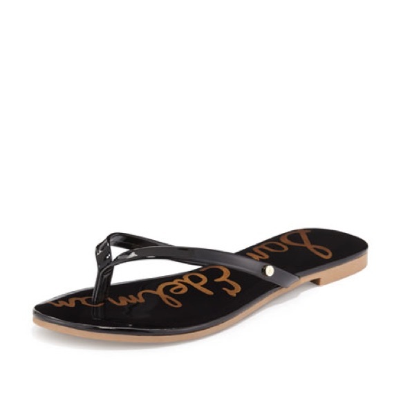 sam edelman black flip flops